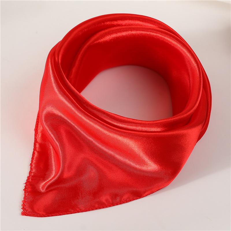 50 * 50cm Spring And Autumn Silk Scarves Versatile Decoration Professional Small Square Scarves Neck Protection Binding Bag