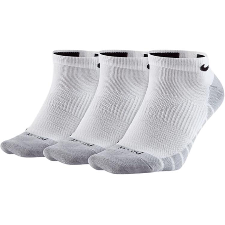 Nike Носки-невидимки унисекс, 3 пары, белые SX6940-100