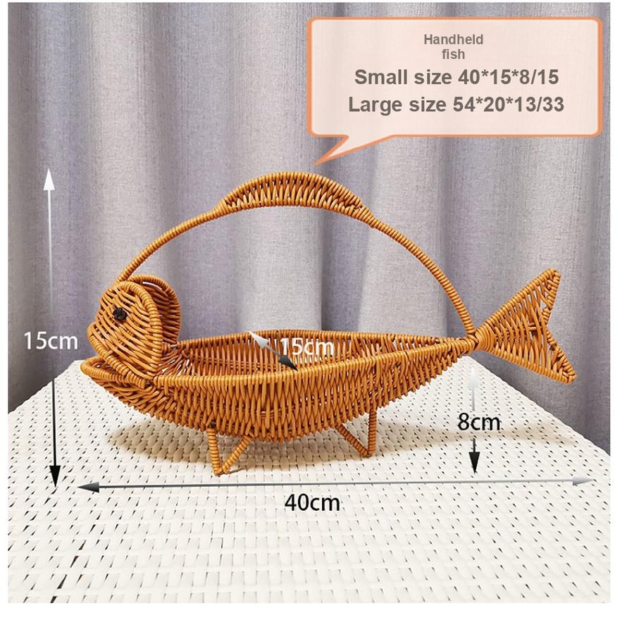 Корзина для хранения Фруктовница Полка для журнального столика в гостиной Креативная Современная Домашняя Пластиковые Плетеные Корзины Настольные Декоративные
