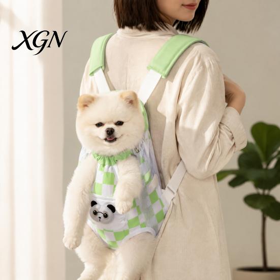 Leg-Out Pet Backpack for Walking Carrier Backpack, Breathable Cat Chest Bag, Adjustable Buckle Small Dog Front Facing Drawstring, Bag Kitten