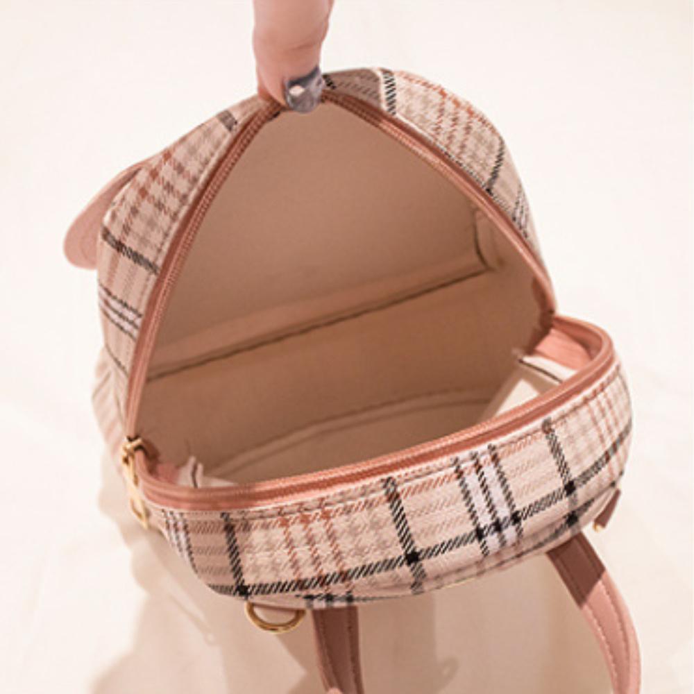 Мини-рюкзак через плечо для девочек-подростков, женский клетчатый кошелек на плечо, модный женский рюкзак с цветными блоками