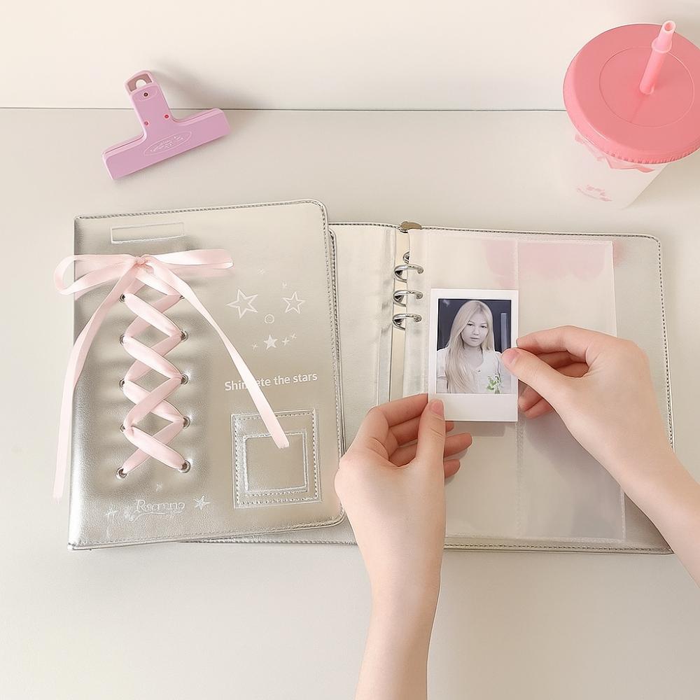 Обложка фотоальбома на кольцах, обложка для фотокарточек в корейском стиле, обложка для блокнота-биндера A5/A7, для учебы