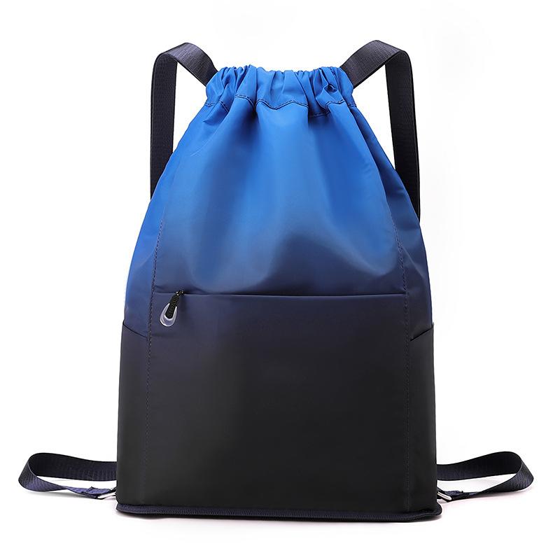 Gradual Change Color Travel Sports Storage Bag Foldable Multi-functional Backpack Niche Basketball Bag