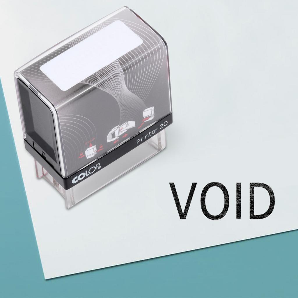 Void Self Inking Rubber Stamp Custom Colop Office Stationery P20 Mini Stamper