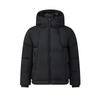White Casual Commuter Classic Simple Protective Warm Hooded Down Jacket Men Outerwear Black F11M543910FBK