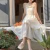 Mushroom Edge Suspender Dress: Sweet Waist-Slimming, Fairy-Inspired Summer 2025 Long Dress for Women