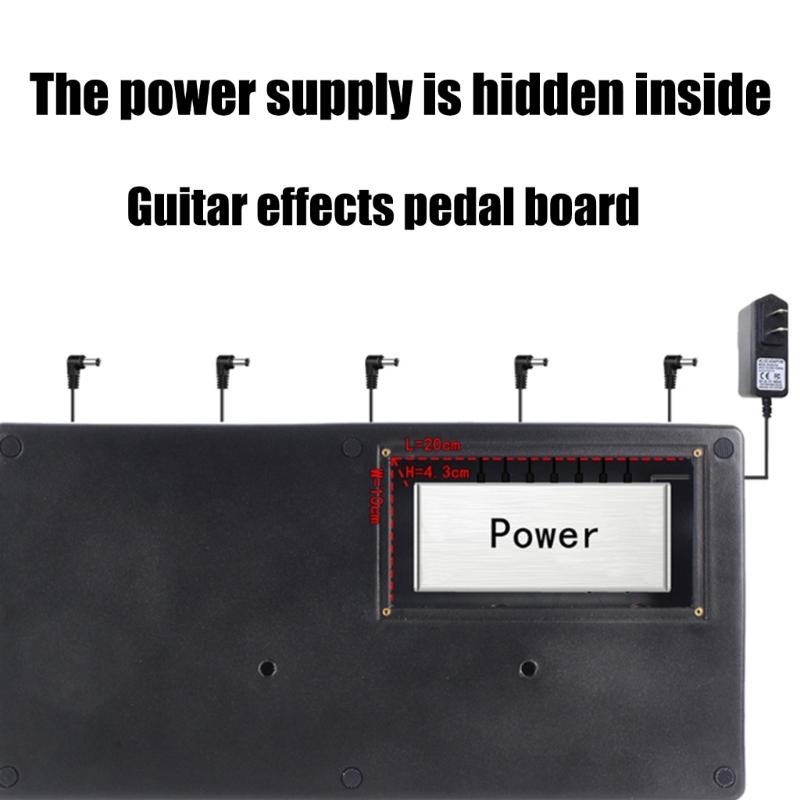 Guitar Pedal Panel with Sticking Tape Guitar Pedal Accessories Sturdy Guitar Pedalboard Case Guitar Effects Pedal Board