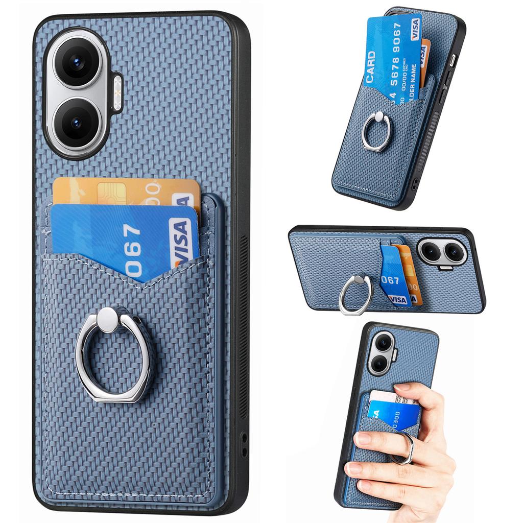 For Xiaomi Redmi Turbo 4 Pro 5G Case Card Slots Ring Holder Kickstand Phone Cover