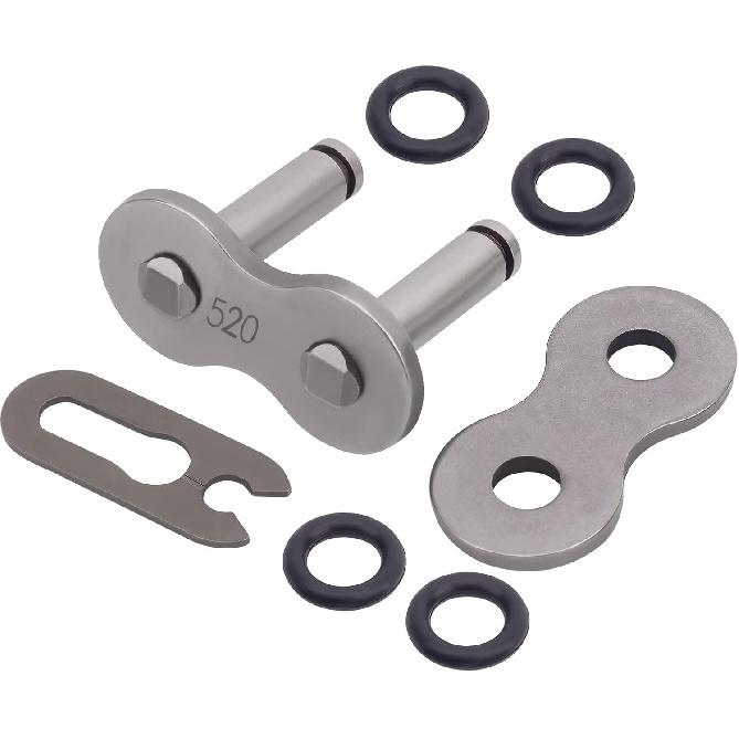 AHL 1 Pcs 520 Series Steel Master Link O-Ring Chain Clip-Type Connecting Link for Motorcycle Dirt Bike