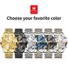 OLEVS 3676 Quartz Movement Watch For Men Classic 24-hour Moon Phase Luminous Function 30M Waterproof Calendar Window Watch
