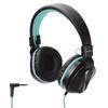 Elecom Headset for Children Foldable [3.5mm Connection 4 Poles] Black X Cobalt Green HS-KD02TBKG