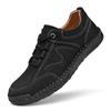 FashionHand-stitching Men's Walking Shoes Spring Autumn Fashion Treking Shoes Genuine Leather Camping Footwear Comfy Male Casual Shoes