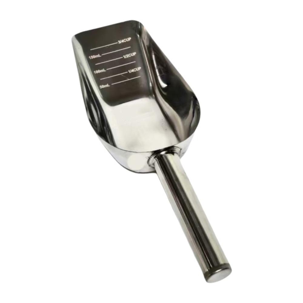 Long Handle Pet Food Scoop Ergonomic Handle Ice Scoop Practical Dog Food Shovel Buffet
