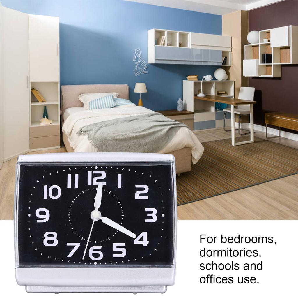 Бесшумный будильник Простой   Настольный будильник Студенческая спальня   Украшение для дома