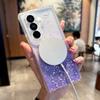Градиентный Блестящий Сексуальный Магнитный Чехол ForMagsafe Для Samsung Galaxy Z Fold Flip 7 6 5 4 3 Прозрачная Акриловая Задняя Защитная Крышка