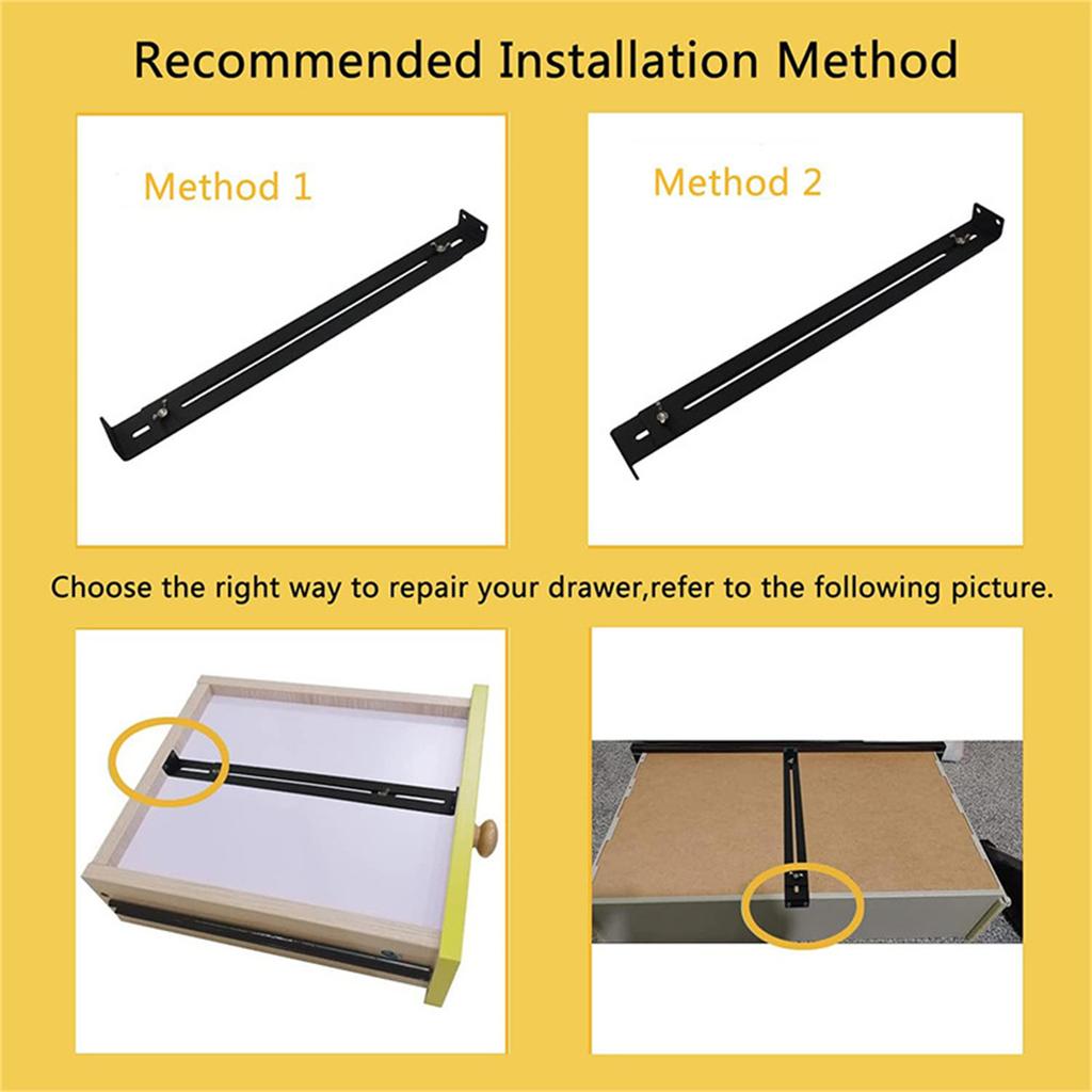 Drawer Repairing Kit, Furniture Repairing Accessories Heavy Duty Steel Har