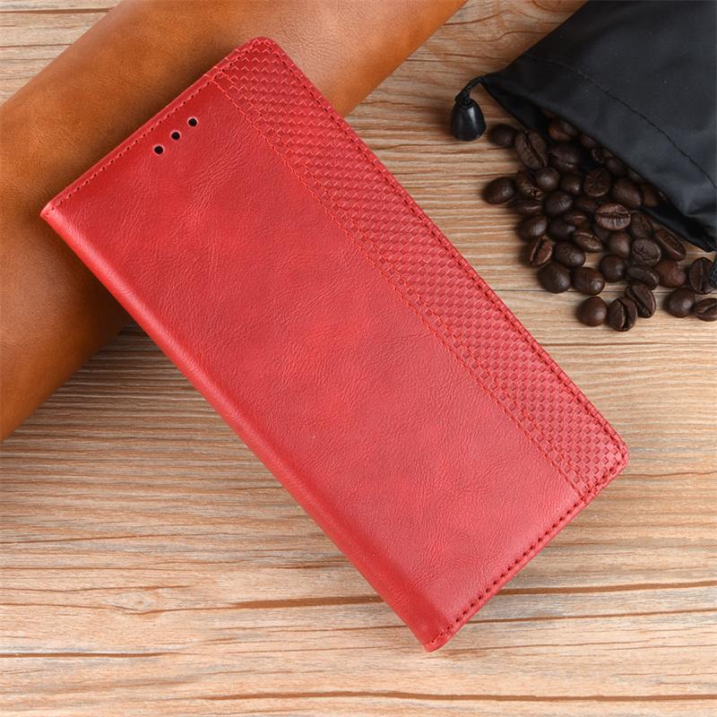 For Samsung Galaxy A55 5G Leather Retro Self-attaching Phone Case Of Galaxy A55 Case Flip Magnetic Wallet Cover