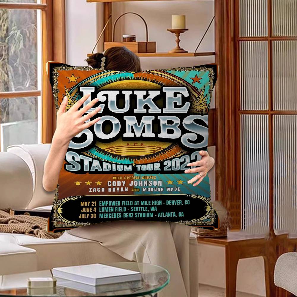 Singer Luke Combs Popular Music Album Pillowcases Home Bedding Decorative Pillow Cover Wedding Super Soft Pillow Case