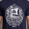 Футболка с изображением драккара викингов, футболка с принтом Вальгаллы, Comfort Colors, графика с изображением скандинавского воина, руническое искусство