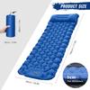 Lightweight Camping Mat with Air Pillow Portable Air Mattress Waterproof Backpacking Sleeping Pad