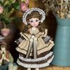 Кукла-принцесса BJD для малышей, 30 см, с длинными волосами и цветочным аксессуаром