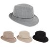 Spring&Autumn Men Fedoras Top Jazz Plaid Hat Adult Bowler Hats Classic Version Chapeau Hats