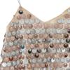 Блестящий топ-топ для клубной вечеринки Shimmer Camisole Club Party Costume Fashion Festival Beach Girls