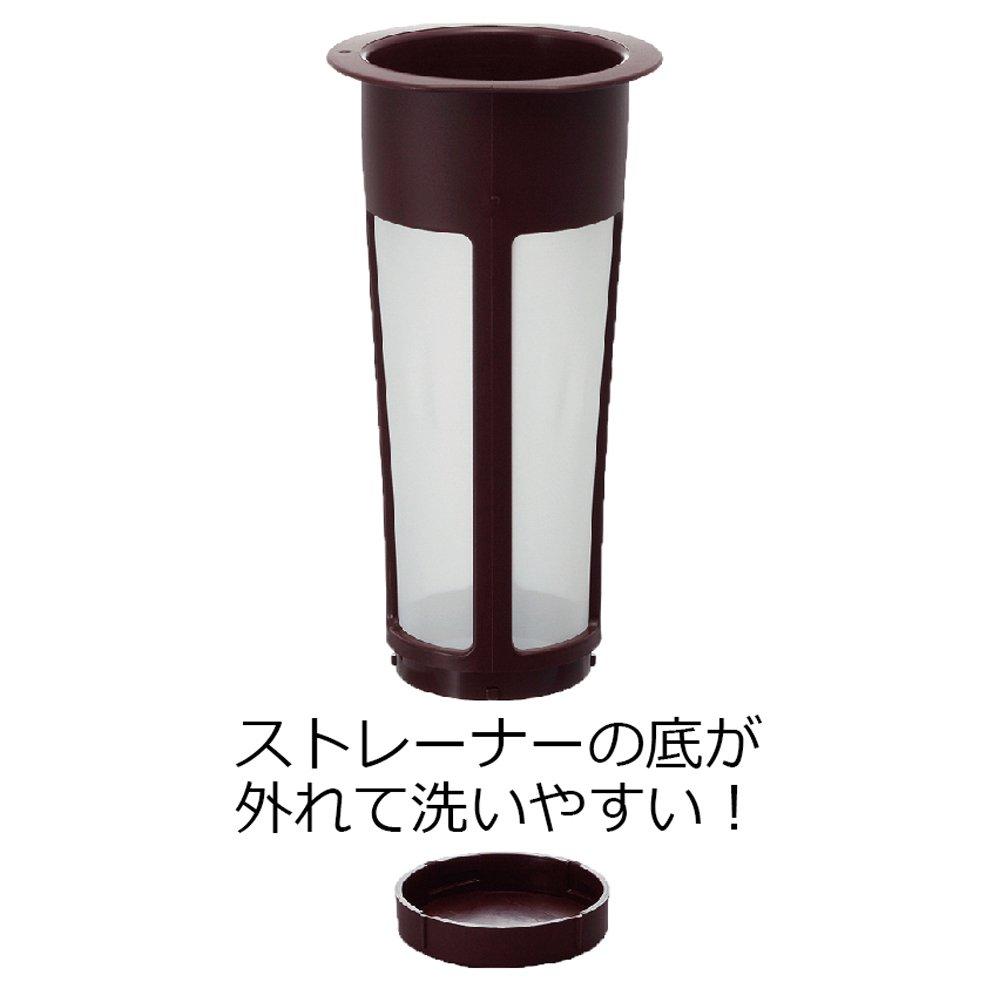 Кофейник HARIO Cold Brew 1000 мл со съемным ситечком, цвет шоколадно-коричневый, 8 чашек, сделано в Японии MCPN-14CBR