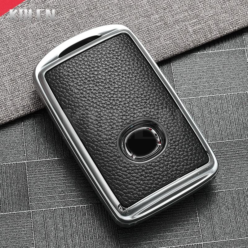TPU Leather Type Car Smart Key Case Cover For Mazda Alexa CX-30 CX-3 CX-5 CX-7 CX-9 CX-4 3 Button Protector Shell Accessories