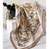 14 Momme 100% Natural Twill Silk Scarf for Women Double Side Female Foulard Headband Shawl Square Hijab Bandana Bufanda Scarves
