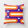 Vibrant Orange Rainbow Sunset Print Pillow Cover Abstract Geometric Lines Pillow Cover Sofa Car Office Cushion Cover Home Decor