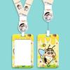 Cartoon Crayon Shin-Chan Id Badge Card Holder Lanyard Bus Card Student Card Case Neck Strap Credentials Photo Protector Cover