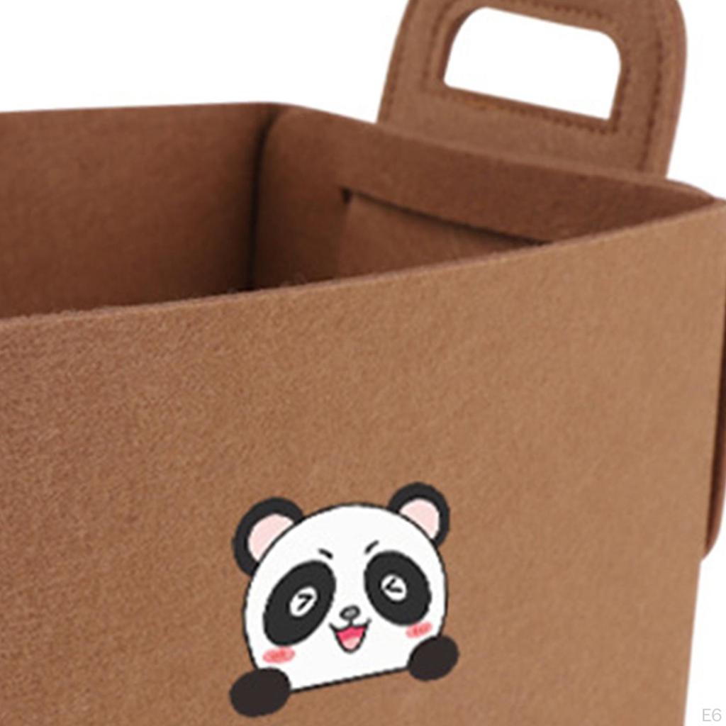 Felt Storage Basket Car Trunk Cargo Accessories Foldable Bin Organizer Box for Camping