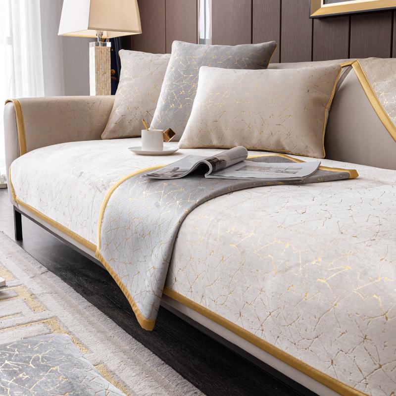 Чехол для дивана Nordic Light luxury, подушка в форме буквы L, кожаный чехол для дивана Four Seasons, нескользящее полотенце для декора гостиной