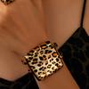 Женский браслет, Сексуальный браслет с геометрическим леопардовым принтом, Подходит для повседневной носки и носки осенью и зимой