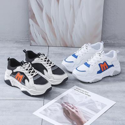 Модные кроссовки женские туфли на платформе дышащая сетчатая повседневная обувь модные спортивные туфли на шнуровке классические белые кроссовки Tenis De Mujer