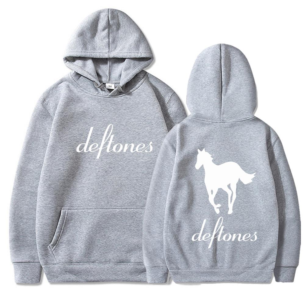 Толстовки с капюшоном Мужская мода Длинный рукав Deftones Дизайн бренда Толстовки Толстовки Женские повседневные Harajuku Streetwear Пуловеры Sudaderas