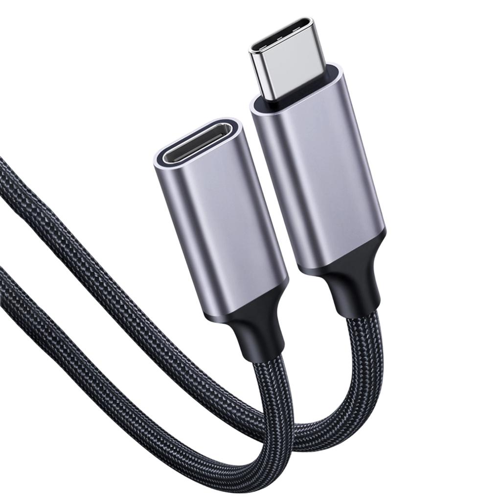 Кабель-удлинитель Type C высокой скорости, папа-мама, 100 Вт, быстрая зарядка, 4K-выход для надежной передачи данных и зарядки