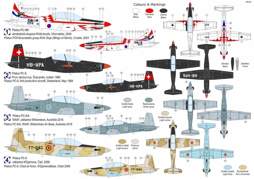 KP Model Лимитированная серия Pilatus Пластиковый набор KPMH7210 1/72 Hi-Tech PC-9/A/M (Самолет)