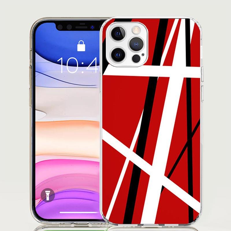 Eddie Van Halen Graphic Guitar Case Phone Cover for iphone 16 15 14 13 12 Mini 11 Pro Max 16E X XS XR 7 Plus 8 + SE 2020 Trend F