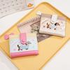 Korean Style Embroidery Sausage Dog Wallet Ultra Thin Purse Card Bag Card Holder Short Clutch PU Leather Card Holder