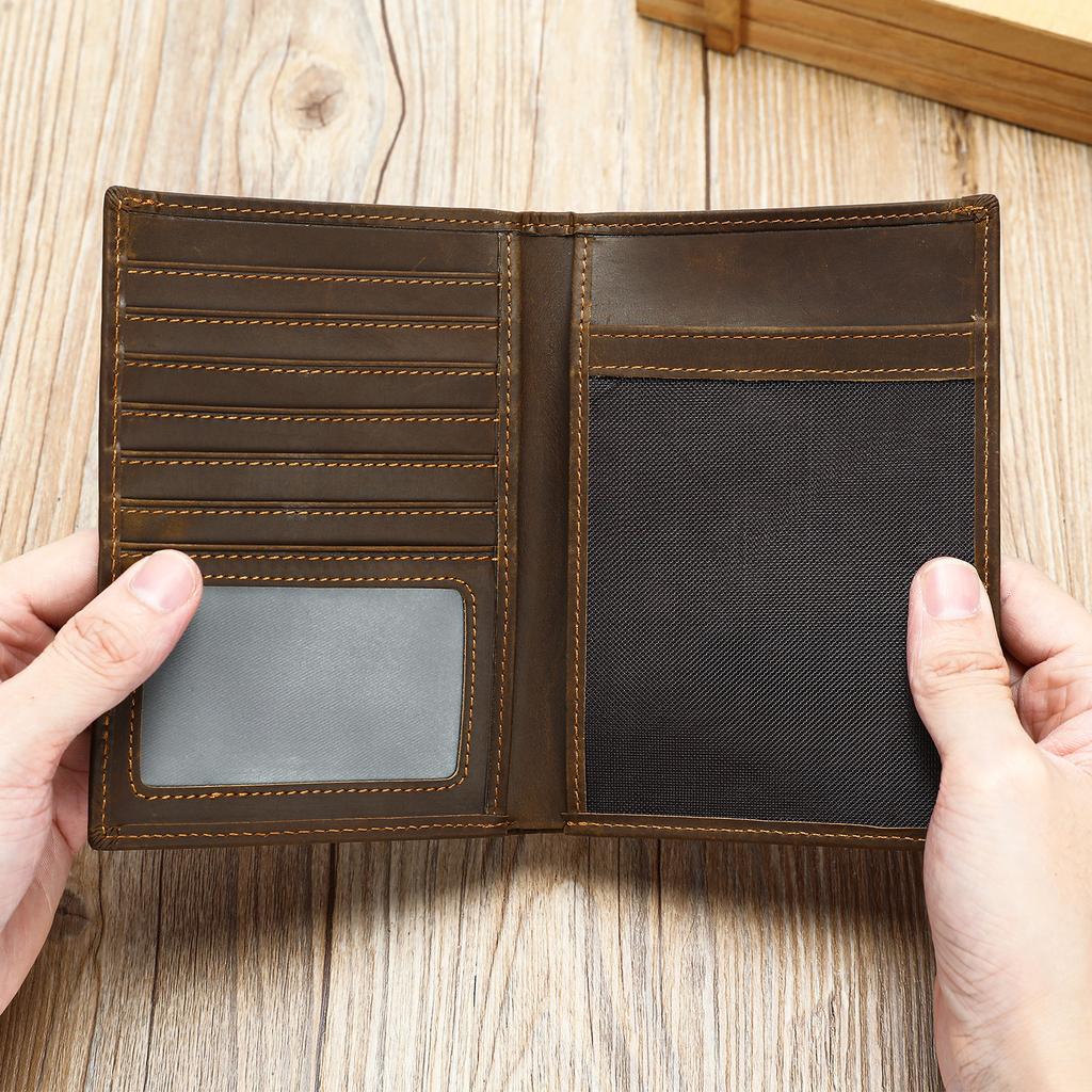 Кошелек из натуральной кожи большой вместимости многофункциональный Crazy Horse сумка-клатч высококачественный кошелек из коровьей кожи