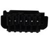 Musiclily Pro Roller Saddle Tremolo Bridge for Imported Strat Electric Black 10.8mm Two-Point Guitars,