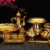 Household Golden Temple Cup Decorative Wine Glasses Altar Cups Tea Pot