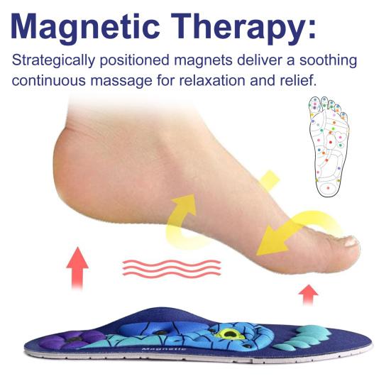 1 Pair Arch Support Insoles Orthopedic Acupressure Insoles for Pain Relief Flexible Shoe Inserts Reflexology Massage Insoles