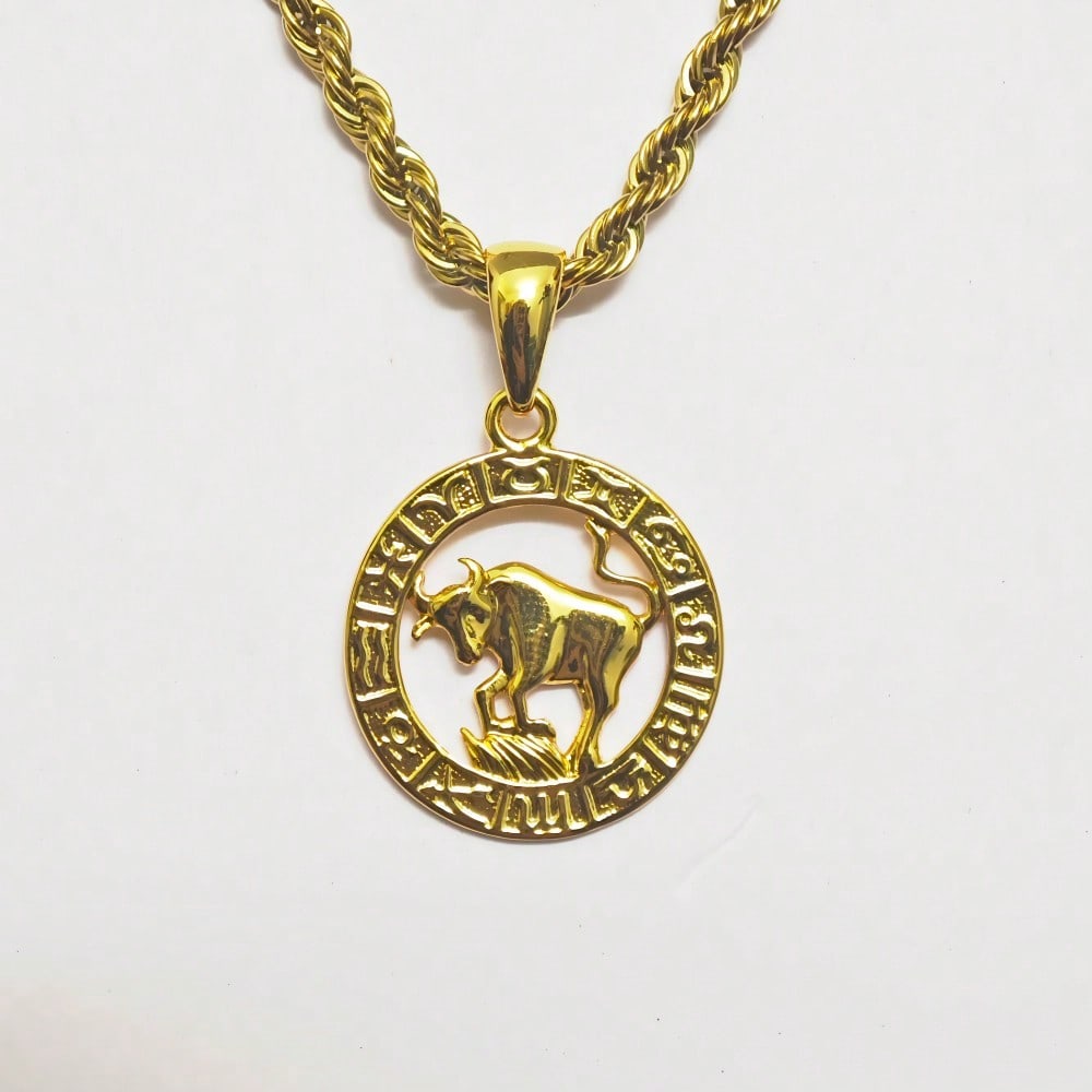 Астрология 12 Созвездий Гороскоп Зодиак Подвеска на Шнурке Ожерелье 22" для Женщин Мужчин