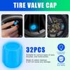 Набор из 32 светящихся в темноте колпачков для автомобильных шин, флуоресцентные светящиеся колпачки для шин для автомобилей, грузовиков, мотоциклов, внедорожников и велосипедов, аксессуары