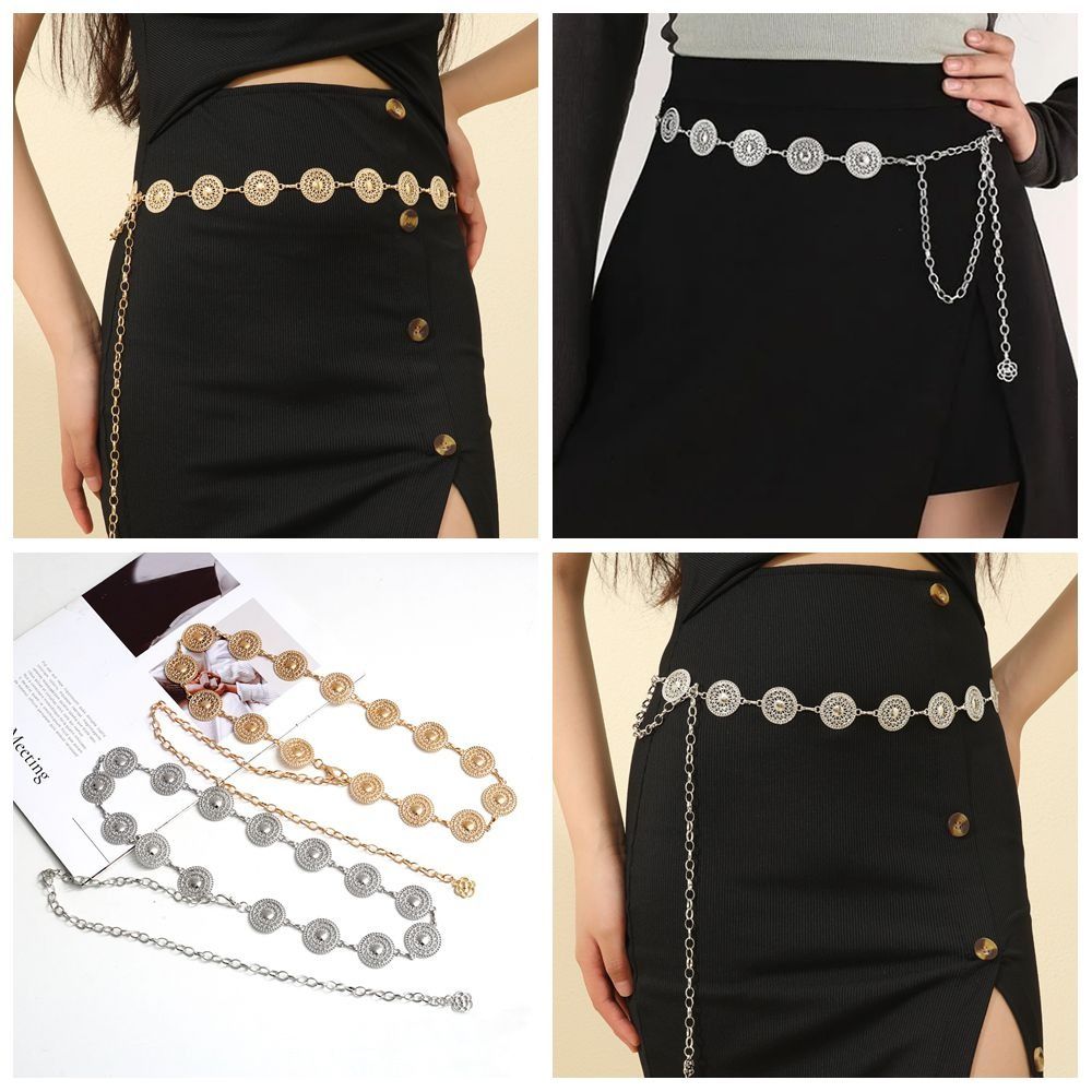 Vintage Chain Belt Metal Waist Jewelry Accessory New Waist Chain Skirt Decor