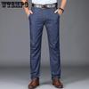 Men's Jeans Spring and Summer New Jeans Stretchy Big Yards Middle-aged High-waisted Casual Pants Wearable Dad Pants Work Business