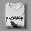 F Caw F Футболка Black Bird Пляжная Хлопковые Футболки Для Мужчин Харадзюку Принт Футболка Короткий Рукав Классический Топ Футболки
